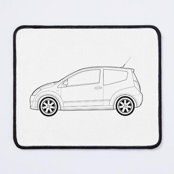 Item preview, Citron C2 VTS Classic Car Outline Artwork designed and sold by RJWautographics.