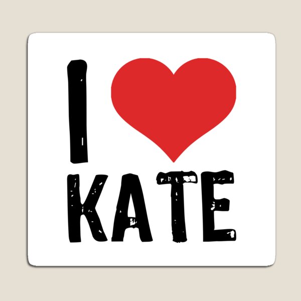Aperçu de l'œuvre J'aime Kate créée et vendue par The "I Love Everything" Shop.