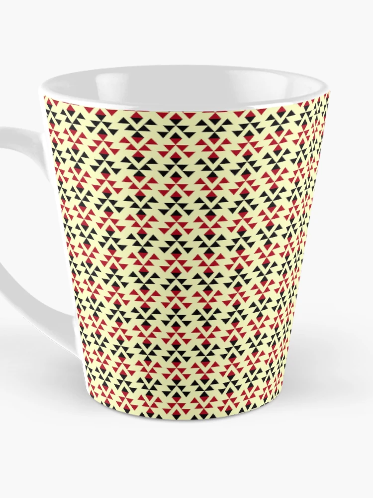 Thumbnail 3 of 4, Coffee Mug, Aztec Triangular Repeating Pattern - Fine designed and sold by Aztectees.