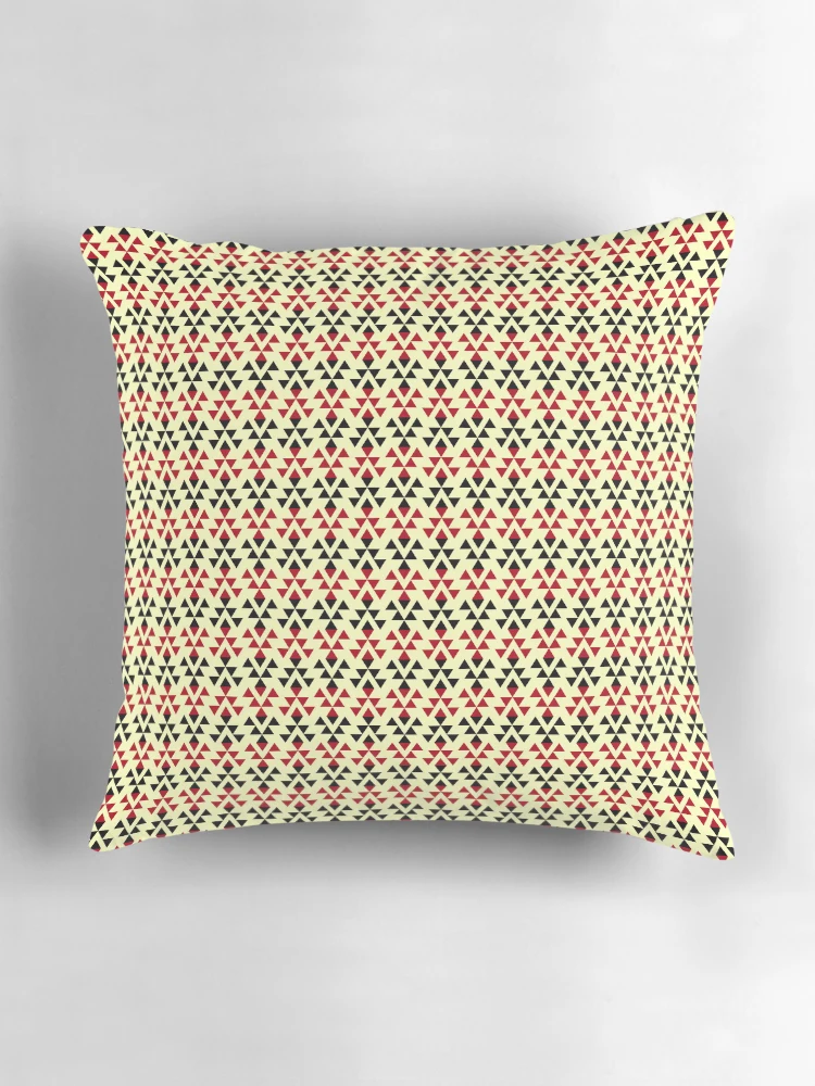 Thumbnail 3 of 4, Pillow, Aztec Triangular Repeating Pattern - Fine designed and sold by Aztectees.
