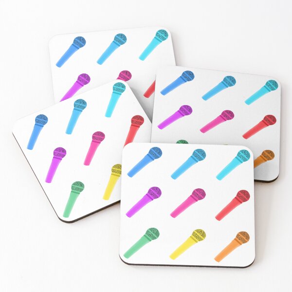 Item preview, Colourful Microphones | Singing | Gifts for Music lovers | Karaoke designed and sold by Lindsay Marie Patterns.