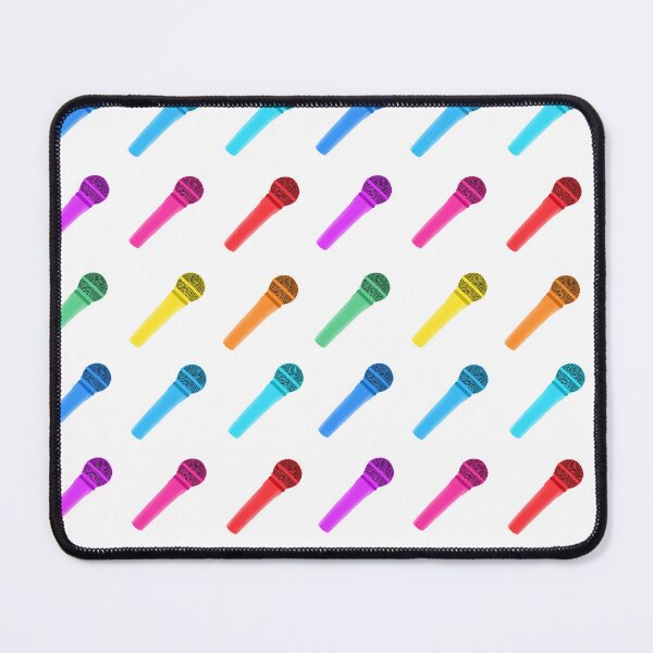 Aperçu de l'œuvre Microphones colorés | Chant | Cadeaux pour les mélomanes | Karaoké créée et vendue par Lindsay Marie Patterns.