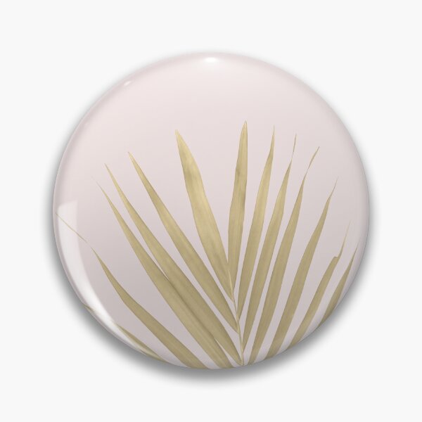 Item preview, Gold Light Pink Palm Leaf Silhouette Tropical Boho  designed and sold by Tropical Arts.