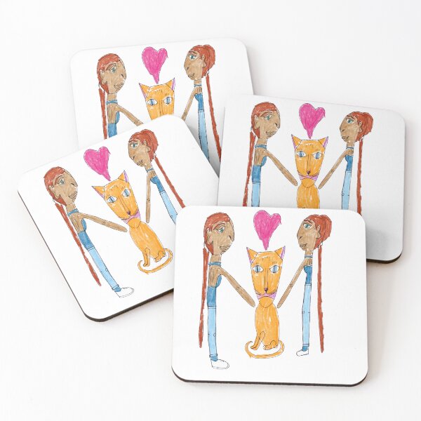 Item preview, dos hermanas con gato designed and sold by WAE Center.