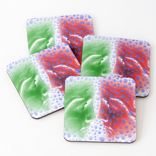 Item preview, water drops on red and green faces designed and sold by Bigrow.