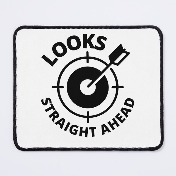 Item preview, Looks Straight Ahead (Black) designed and sold by Printshac.