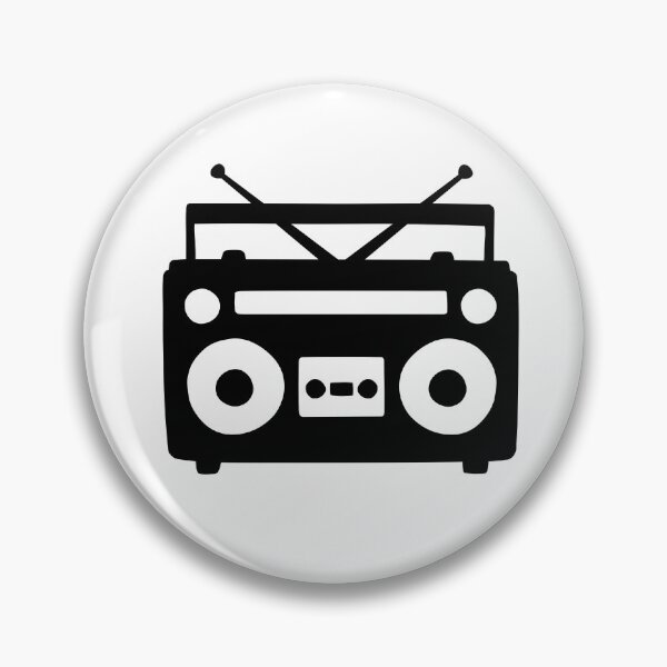 Artikelvorschau, Einfacher Boombox Ghettoblaster - Schwarz entworfen und verkauft von tapeisdamessage.