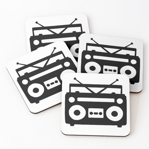 Artikelvorschau, Einfacher Boombox Ghettoblaster - Schwarz entworfen und verkauft von tapeisdamessage.