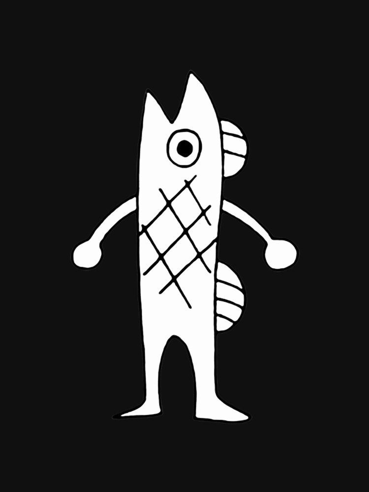 Thumbnail 7 of 7, Essential T-Shirt, Luffy's Merman drawing from One Piece anime designed and sold by RolandMills.