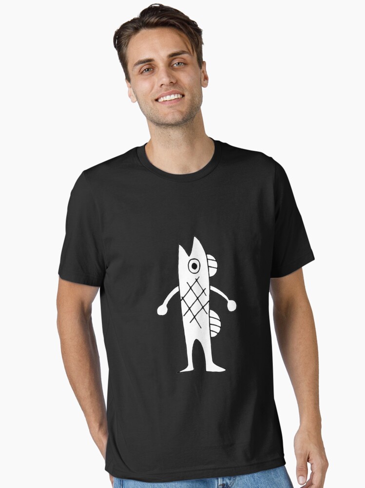 Thumbnail 1 of 7, Essential T-Shirt, Luffy's Merman drawing from One Piece anime designed and sold by RolandMills.