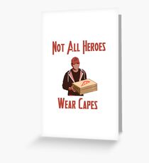 Pizza Hero Greeting Card