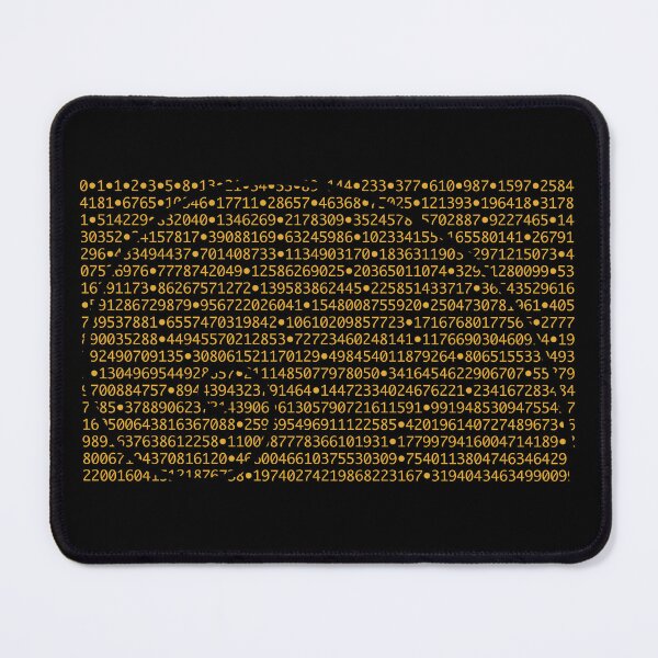 Item preview, Fibonacci Sequence Number Pattern behind Golden Ratio Spiral designed and sold by Huhnerdieb Apparel.