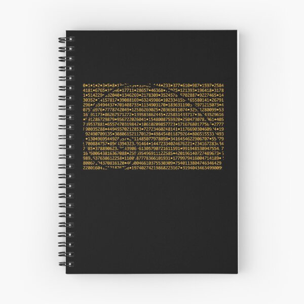 Item preview, Fibonacci Sequence Number Pattern behind Golden Ratio Spiral designed and sold by Huhnerdieb Apparel.