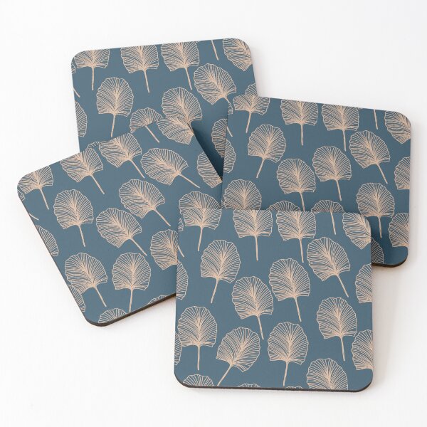 Item preview, Japanese style pattern with linear burdock on dark blue background designed and sold by hmorena.