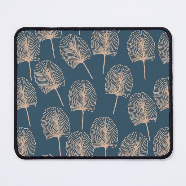 Item preview, Japanese style pattern with linear burdock on dark blue background designed and sold by hmorena.