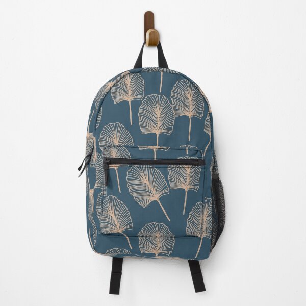 Item preview, Japanese style pattern with linear burdock on dark blue background designed and sold by hmorena.