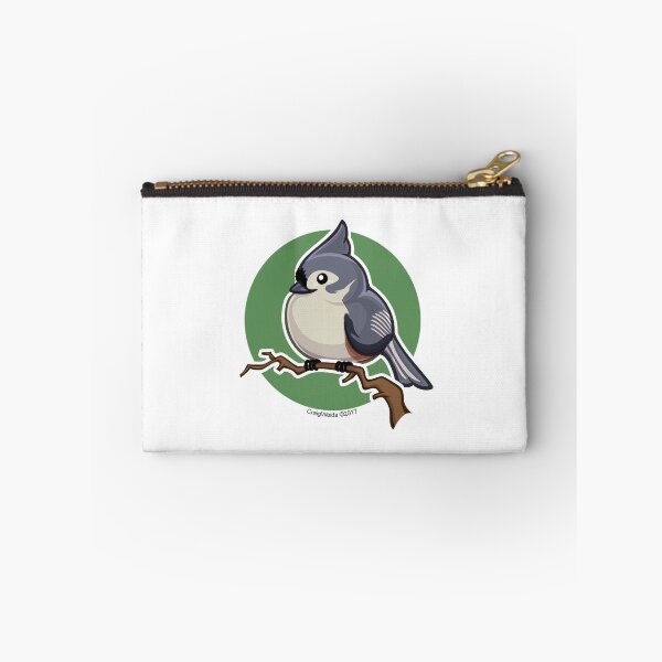 Item preview, Tit Mouse Bird over Green Background designed and sold by CraigWoida.