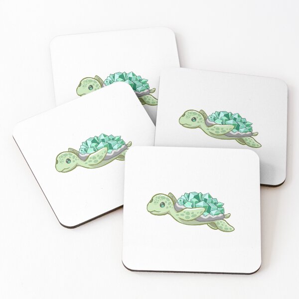 Item preview, Emerald Cute Sea Turtle Sticker designed and sold by 10six.