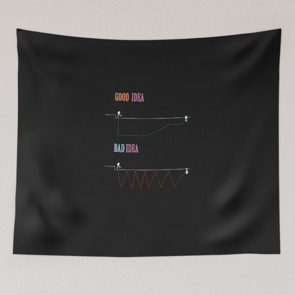 Item preview, Good Idea Bad Idea - Scuba Essential T-Shirt designed and sold by ManuelaSchaller.