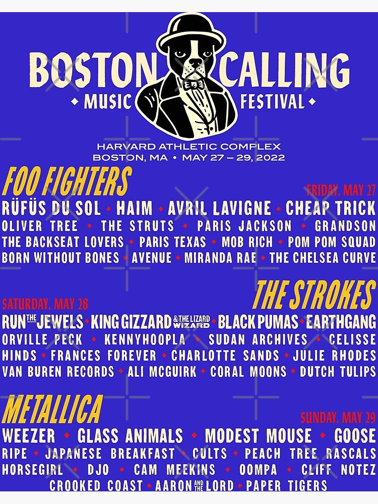 "Boston Calling Music Festival 2022 LineUp" Poster for Sale by bonds69