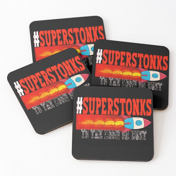 Item preview,  Superstonks - rocket ship to the moon designed and sold by BearMrktGenius.