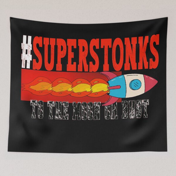 Item preview,  Superstonks - rocket ship to the moon designed and sold by BearMrktGenius.