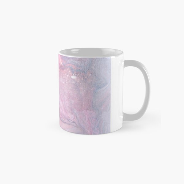 Purple/Grey Acrylic Pour Painting Coffee Mug