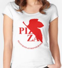 Pizzavangelion Team Shirt Women's Fitted Scoop T-Shirt