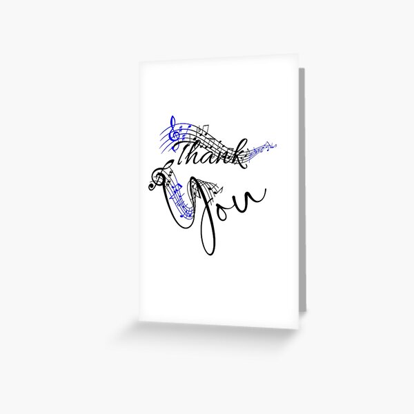 Item preview, Musical thank you  designed and sold by Puns-N-Such.