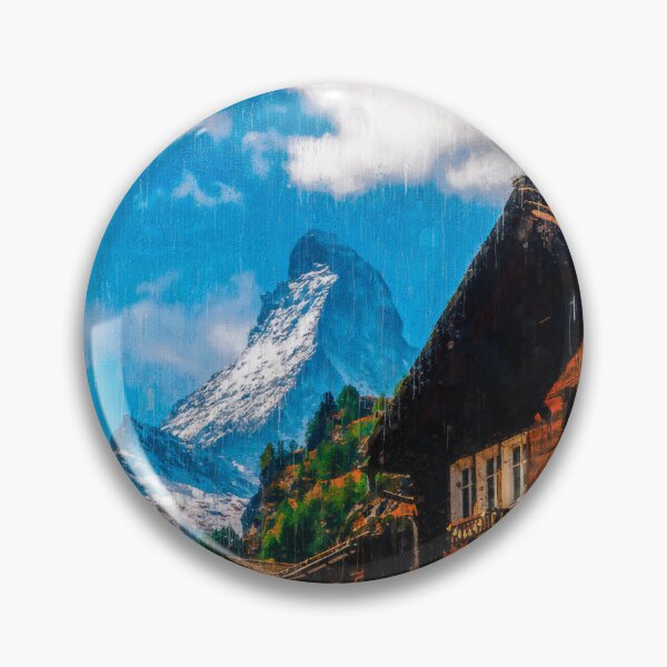 Item preview, Matterhorn Mountain Switzerland Zermatt, Matterhorn Mountain Swiss Alps, Zermatt Townn Matterhorn Oil Paint, Switzerland Highest Peak designed and sold by Paintcorner.