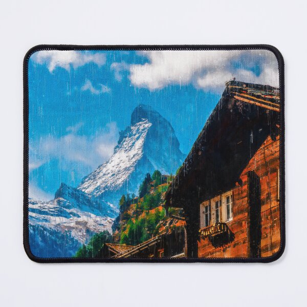 Item preview, Matterhorn Mountain Switzerland Zermatt, Matterhorn Mountain Swiss Alps, Zermatt Townn Matterhorn Oil Paint, Switzerland Highest Peak designed and sold by Paintcorner.
