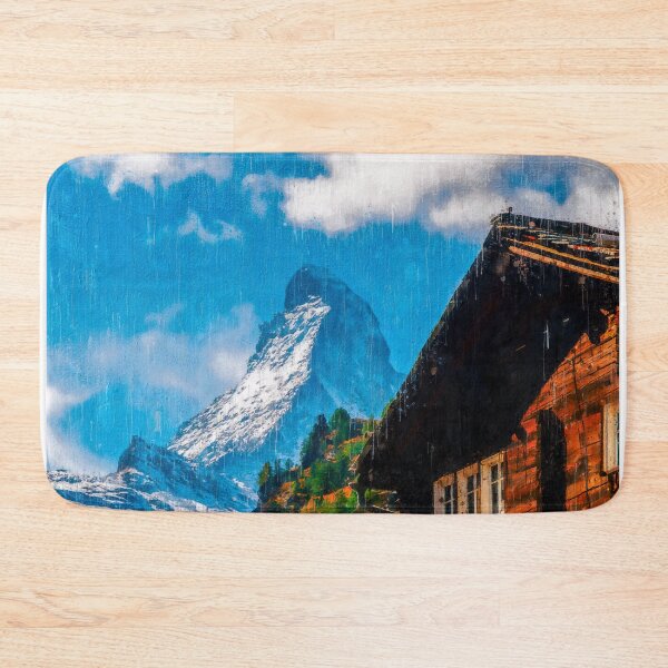 Item preview, Matterhorn Mountain Switzerland Zermatt, Matterhorn Mountain Swiss Alps, Zermatt Townn Matterhorn Oil Paint, Switzerland Highest Peak designed and sold by Paintcorner.