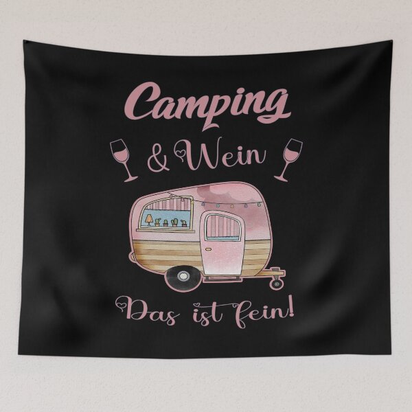 Item preview, Camping and Wine - This is fine caravan holidays designed and sold by Shirt-Designs.
