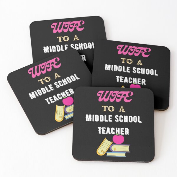 Item preview, Wife To A Middle School Teacher designed and sold by SolSel ⭐⭐⭐⭐⭐.