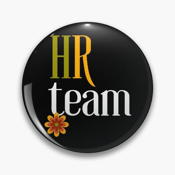Item preview, HR Team (Retro color flower design) designed and sold by Oreo2020 Creations.