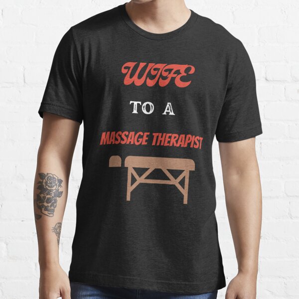 Heartbeat of Massage Therapist T Shirt Men Short Sleeve Cotton