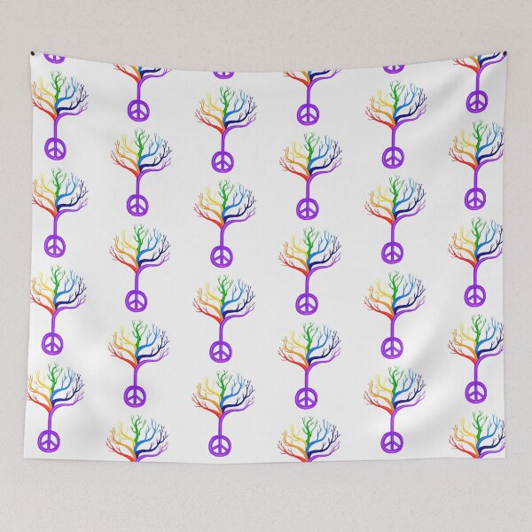 Item preview, Rainbow Peace Sign Tree designed and sold by Deborah Camp.
