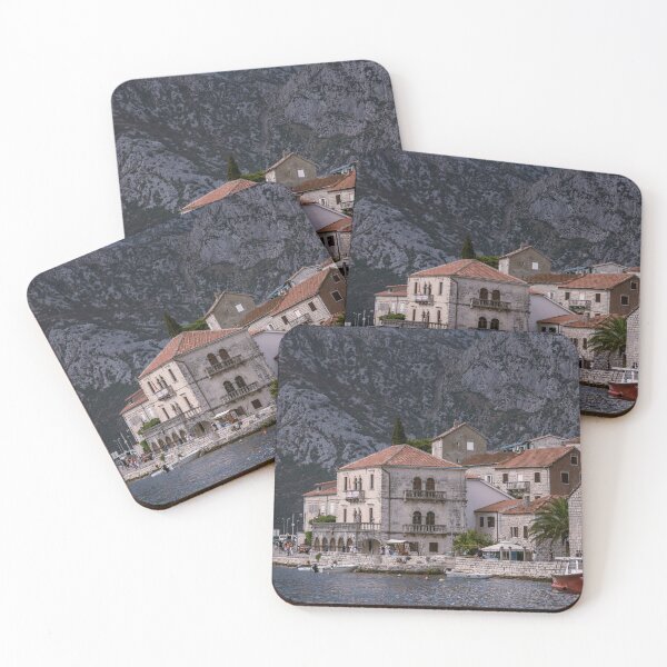 Item preview, Perast historic old town along the waterfront in Montenegro designed and sold by WorldScenery.