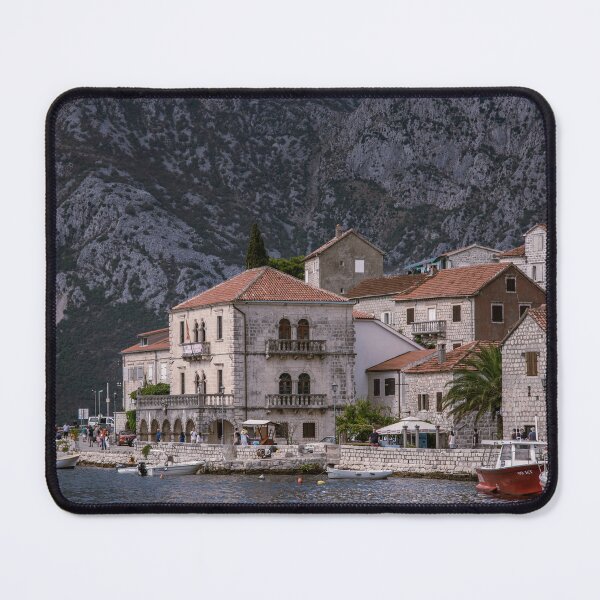 Item preview, Perast historic old town along the waterfront in Montenegro designed and sold by WorldScenery.