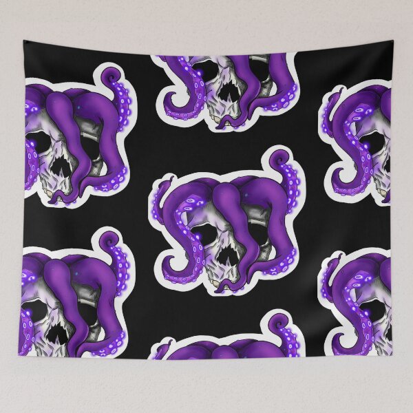 Item preview, Octopus and skull designed and sold by GlacialGothique.