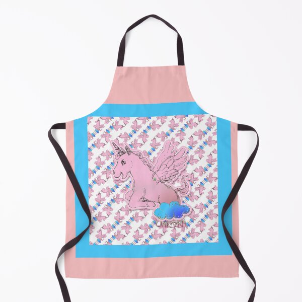 Item preview, Lila Unicorn Horse Popping Up From A Cloud (Original Drawing by ACCI) designed and sold by VanyssaGraphics.
