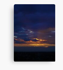 Sunset from Shangri-la (Portrait) Canvas Print