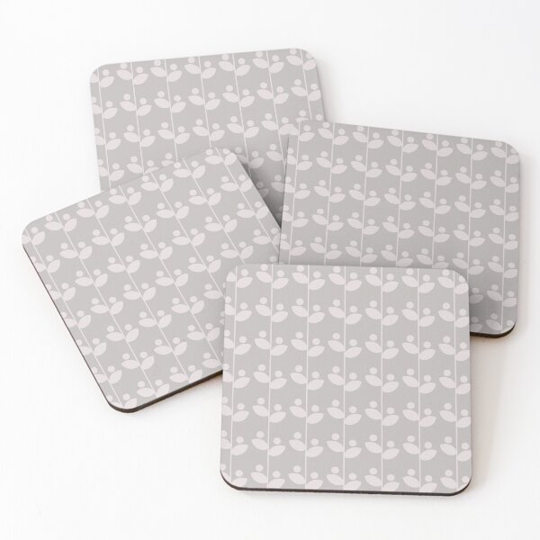 Item preview, Cute Minimalist Retro Leaves Pattern, Mid Century Modern Leaves Taupe designed and sold by scorpiolane.