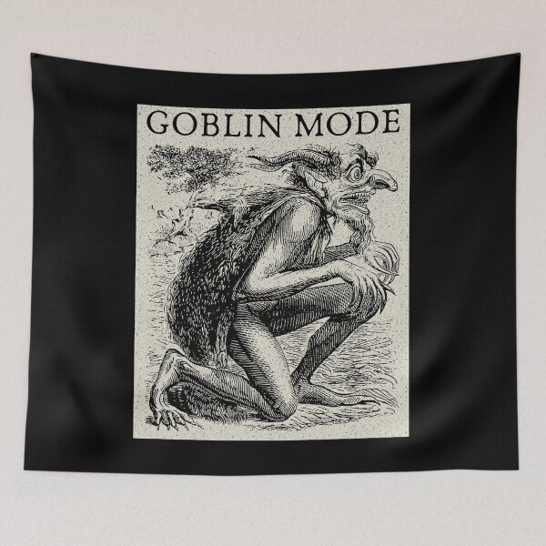 Item preview, Vintage Goblincore Goblin Mode: A Humorous Gift for Introverted Feminists Embracing Lazy, Antiwork, No Makeup Day designed and sold by MinistryOfFrogs.