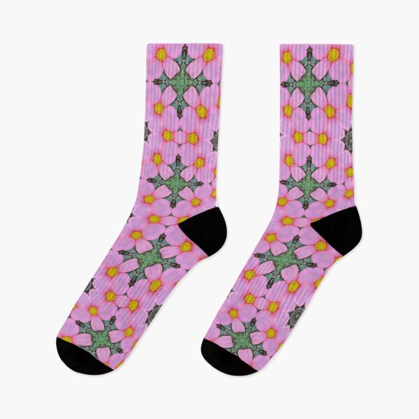 Item preview, Pink and Yellow Floral Rosette Flower Pattern | Oxalis Obtusa 1.1 designed and sold by FRLF.