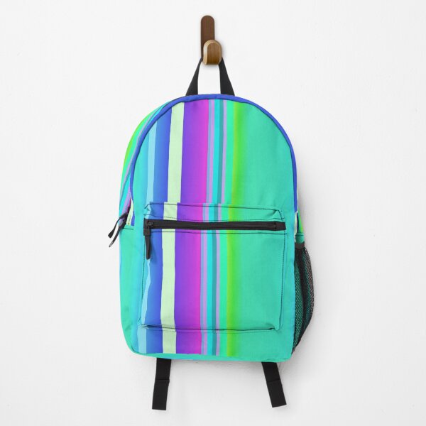 Item preview, Blue green violet striped | blue green color palette designed and sold by lausn.