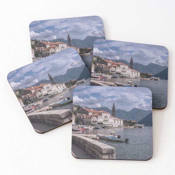 Item preview, The historic waterfront scenery of Perast town in Montenegro designed and sold by WorldScenery.