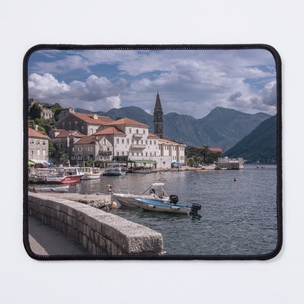 Item preview, The historic waterfront scenery of Perast town in Montenegro designed and sold by WorldScenery.