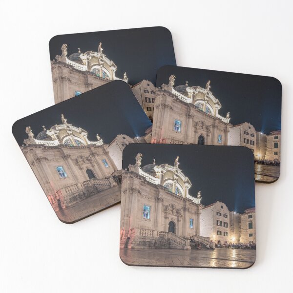 Item preview, Night view of the Church of Saint Blaise in Dubrovnik designed and sold by WorldScenery.