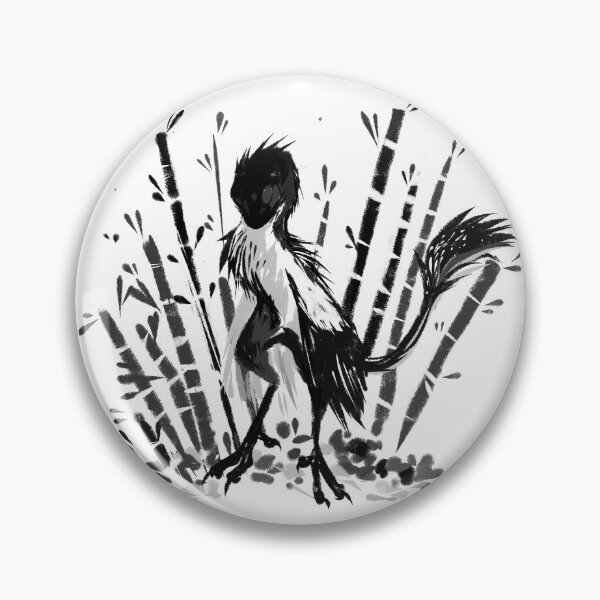 Artikelvorschau, black and white dinosaur in bamboo entworfen und verkauft von snowysaur.